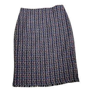 Ann Taylor Womens skirt Tweed Raw Edge Business Professional Career 4